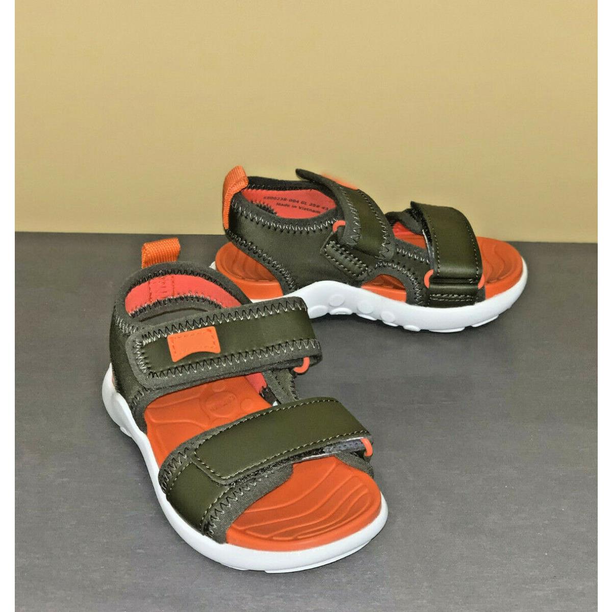 Boy Sandals Size 3 Camper Wous Adjustable Sporty Sandals Green Orange Shoes