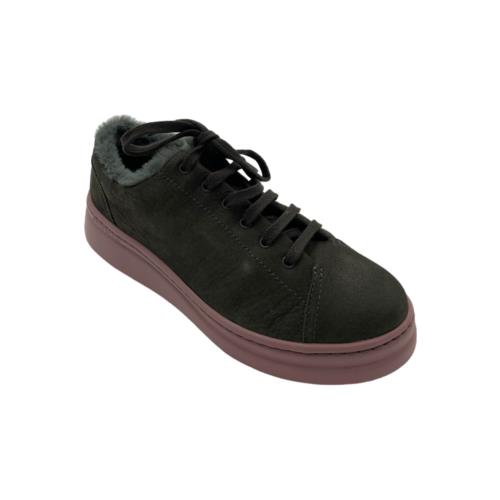 Camper Leather Lace-up Sneakers Runner Up Gray