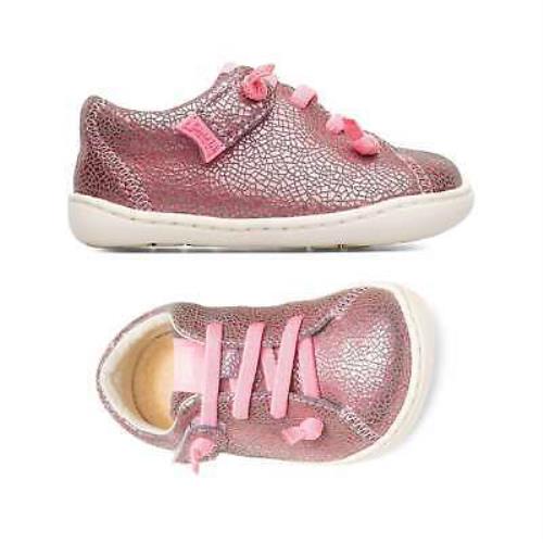 Camper Toddlers Sneakers Peu Elastic Lace Kids Shoes Pink / -