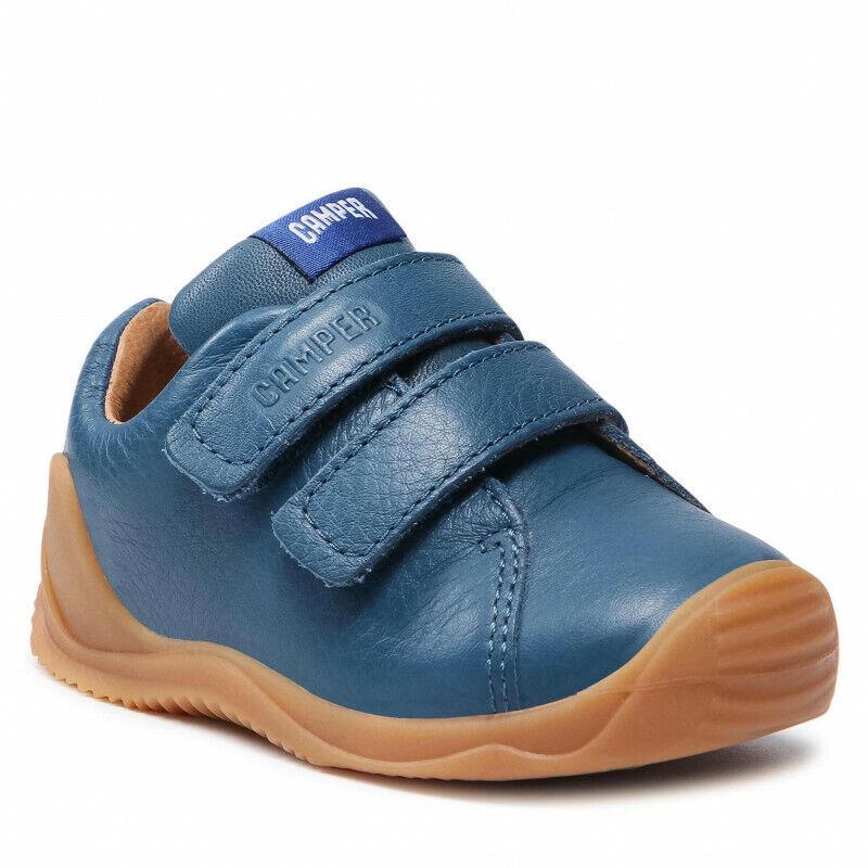 Baby Shoes Camper Dadda Navy Blue Leather Booties First Walker Shoes - Blue