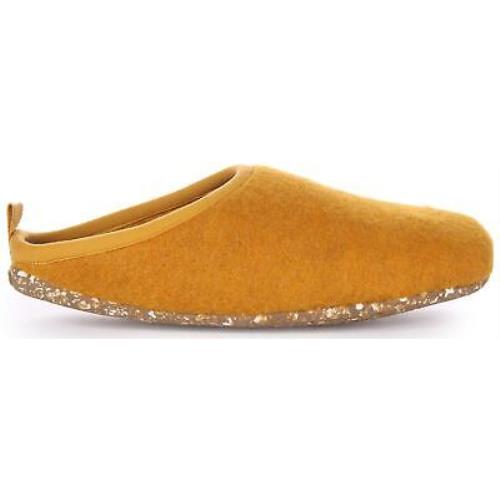 Camper Wabi Wool Tweed Eva Footbed Slip On Slipper Mustard Womens US 5 - 10