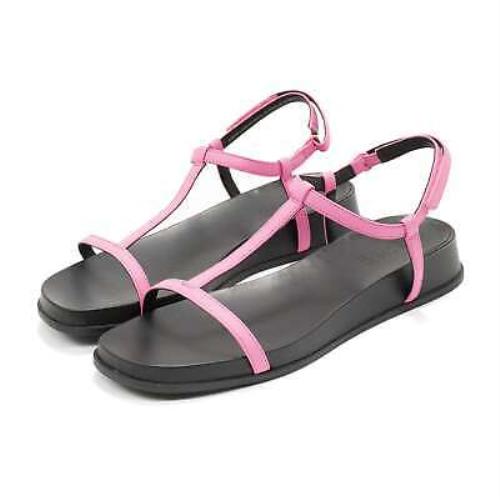 Camper Womens Flats Atonika Open Toe Leather Sandals Pink