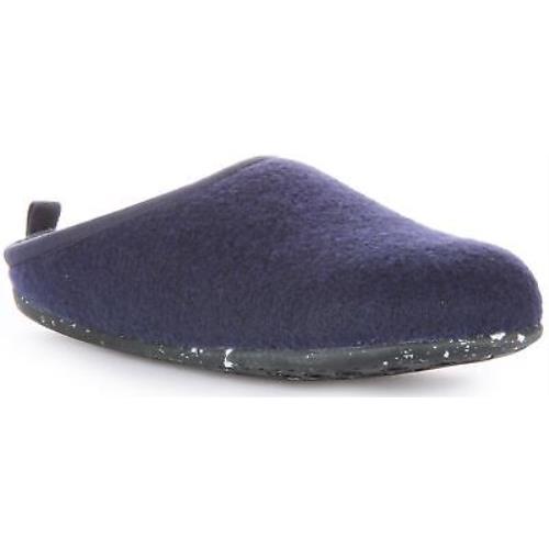 Camper Wabi Wool Tweed Eva Footbed Slip On Slipper Blue Womens US 5 - 10