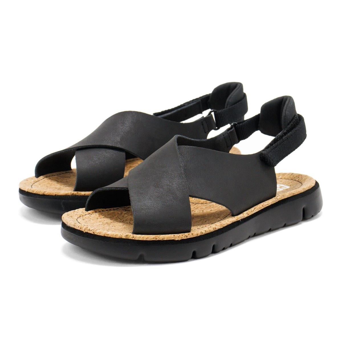 Camper Women Oruga Slip On Comfort Slides Sandals Black/-