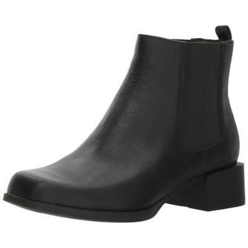 Camper Women Kobo Chelsea Bootie Black Leather Slip On Comfort Boots - Black