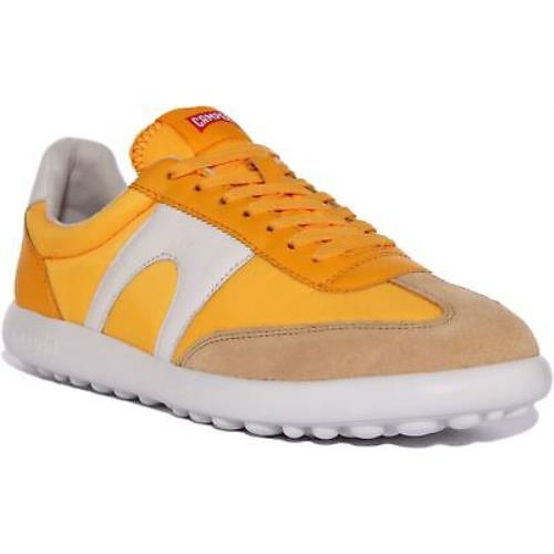 Camper Pelotas Xlf Xlite Lace Up Casual Leather Sneakers Orange US 7 - 13