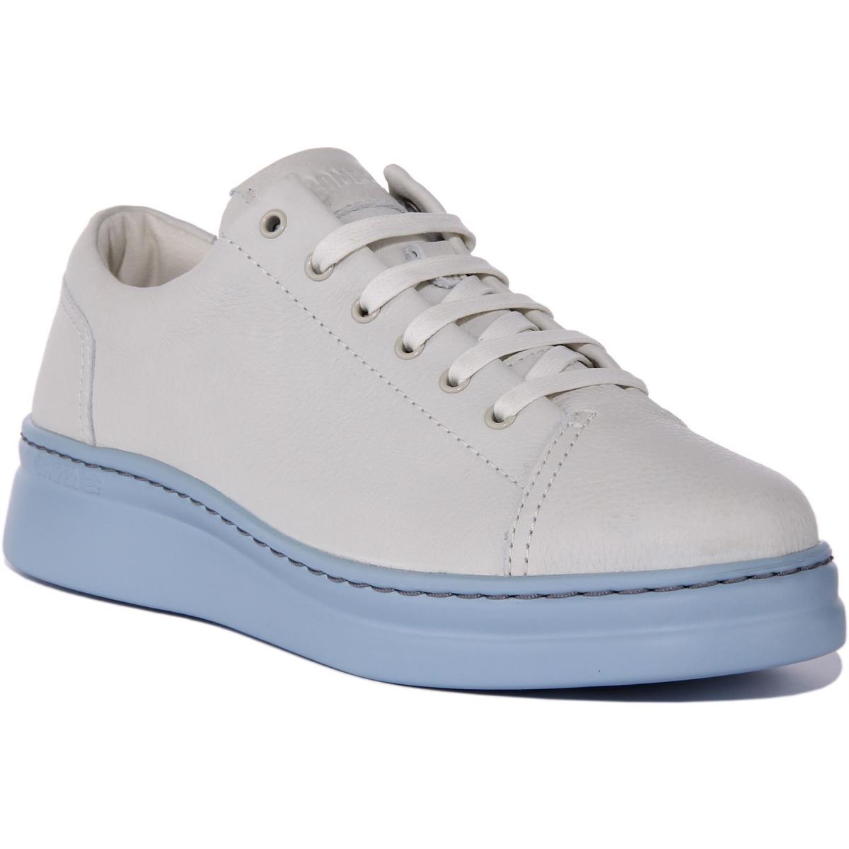Camper Runner Up Womens Lace Up Leather Sneakers In White Blue Size US 5 - 11 WHITE BLUE