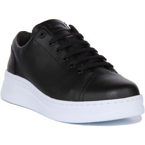 Camper Runner Up Womens Non Dyed Leather Sneaker In Black White Size US 7 - 11 - BLACK WHITE