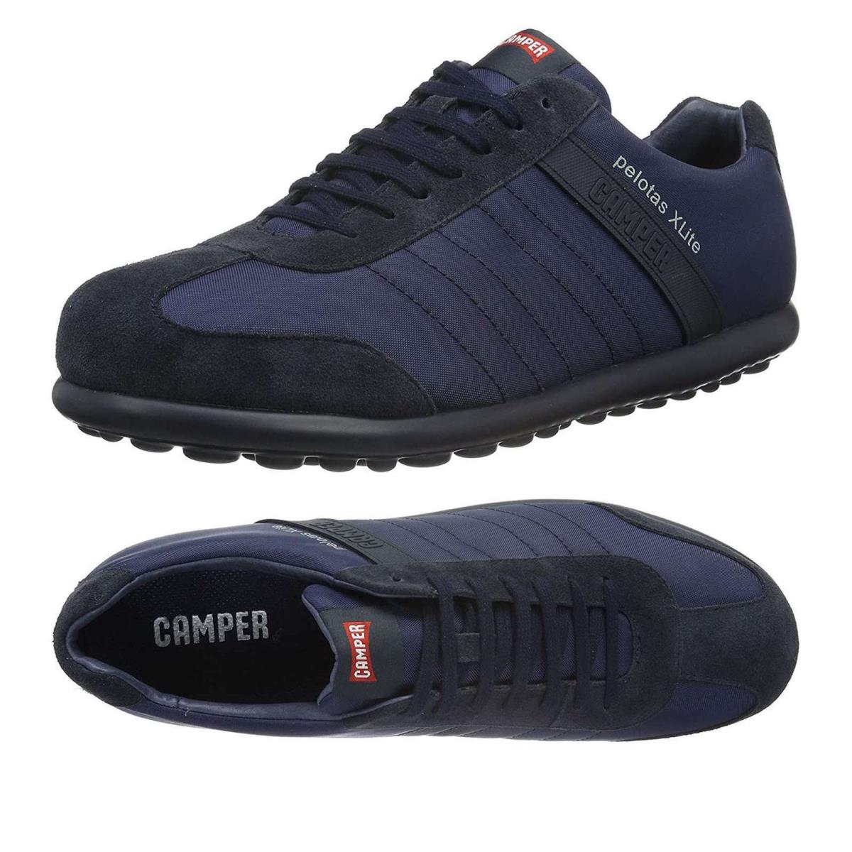 Camper Men`s Fashion Sneakers Casual Pelotas Xlite Lace-up Shoes Blue