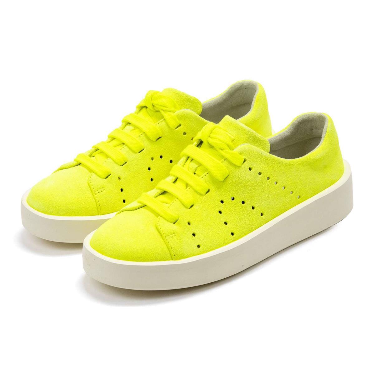 Camper Women Athletic Shoes Courb Fashion Sneakers Yellow