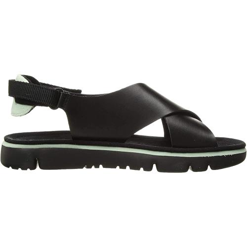 Camper Women`s Oruga Flat Sandal - Black