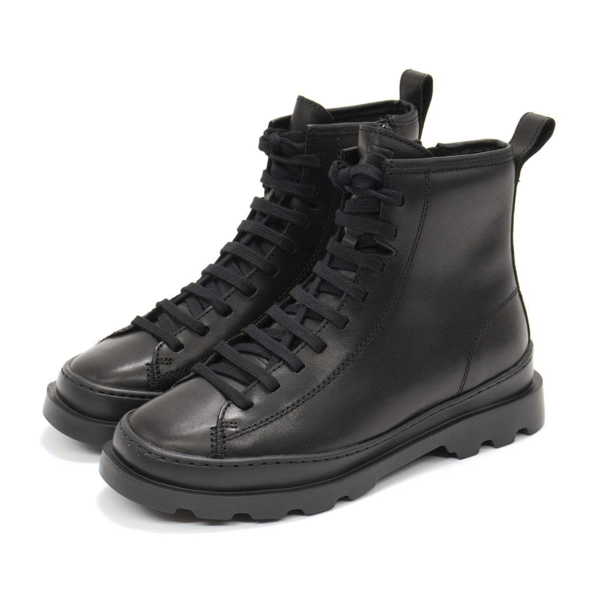 Camper Women`s Brutus Leather Ankle Boots Black