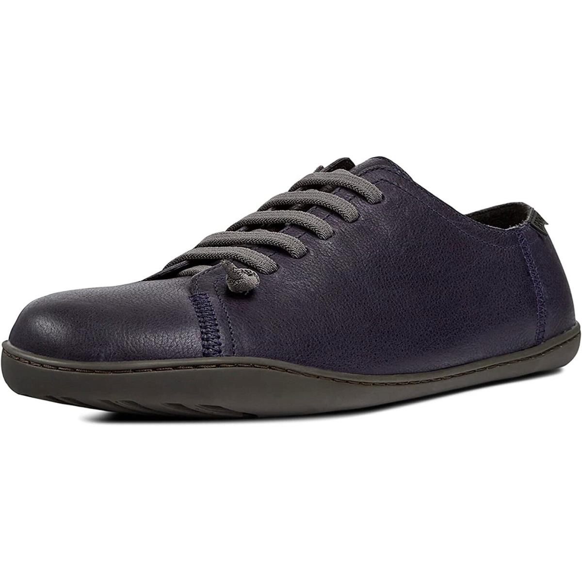 Camper Peu Cami Leather Low Top Men`s Casual Sneaker Navy Blue