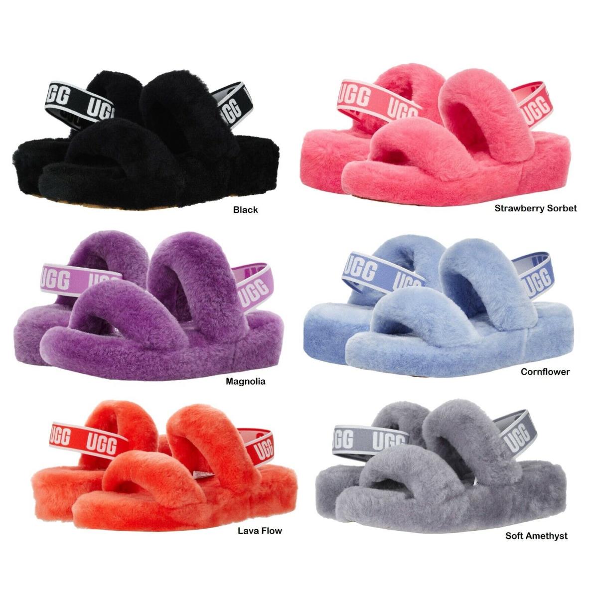 Ugg Women`s Shoes Sandals Oh Yeah Plushy Soft Slide Slippers