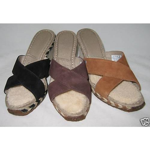 Ugg Margot Shoes Wedges Black Chocolate Chestnut 7 8