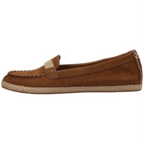 Ugg Australia Womens Rozie Moccasins Suede Espadrilles Women Loafers Shoes Brown