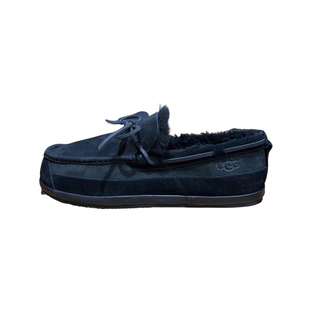 Ugg Men`s Parkdale Moc Toe Black Suede Slippers Shoes 1120924