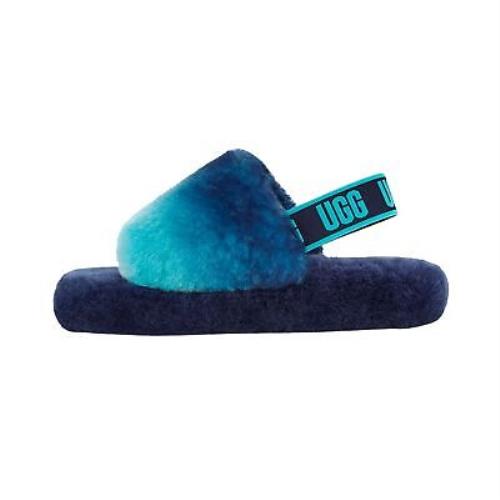 Ugg Fluff Yeah Slide Gradient Toddlers Style : 1120835t - Blue Combo