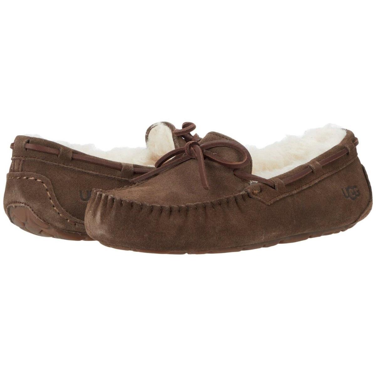 Women`s Shoes Ugg Dakota Suede Indoor/outdoor Moccasin Slippers 1107949 Espresso - Brown