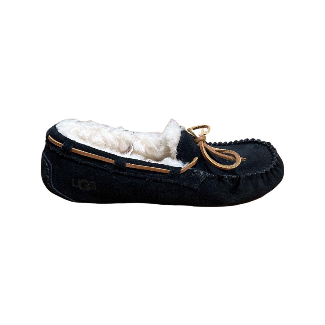 Ugg Women`s Dakota Slippers House Shoes Black 1107949 Moccas - Black