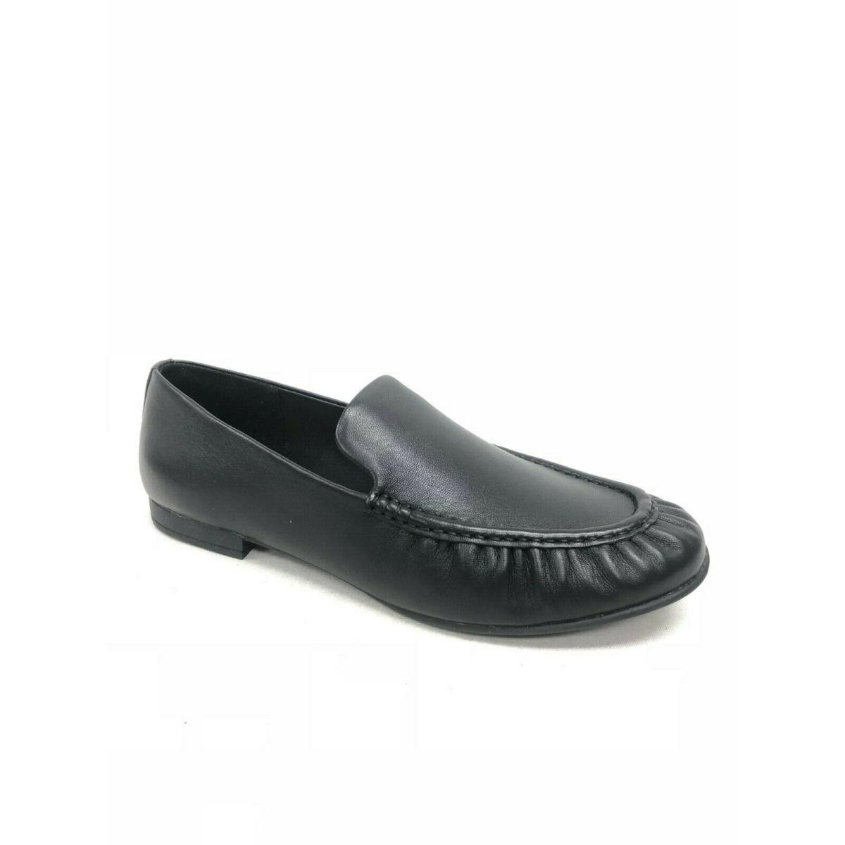 Ugg Australia Women`s Vivian Black Leather Loafers Shoes 1104714 .5 Heel