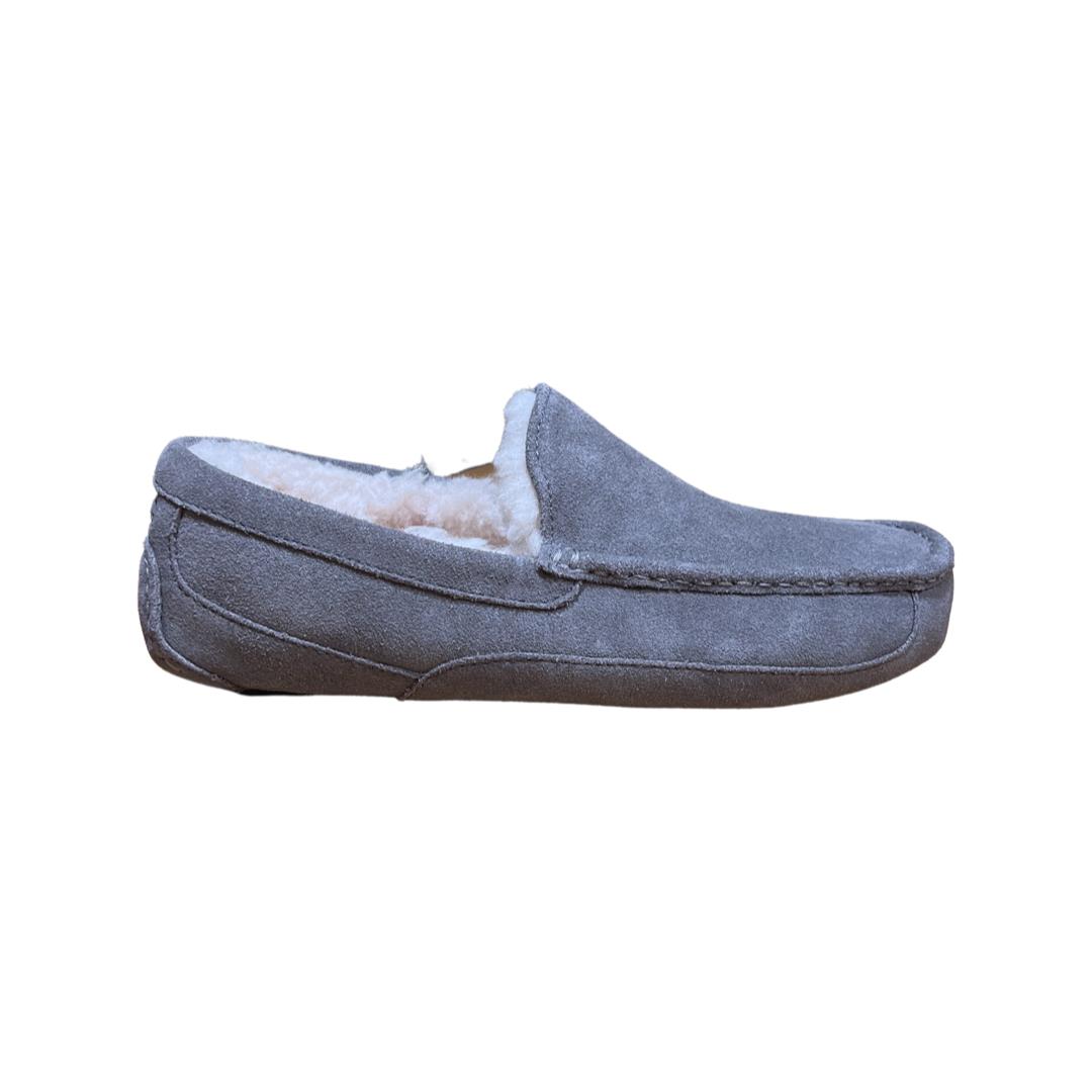Ugg Men`s Ascot Grey Slippers 1101110 House Shoes - Grey