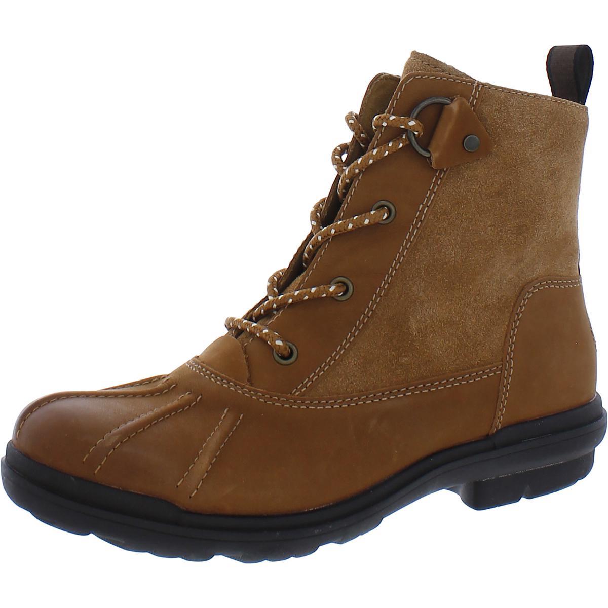 Ugg Womens Hapsburg Suede Ankle Duck Winter Snow Boots Shoes Bhfo 0429 Chestnut Leather