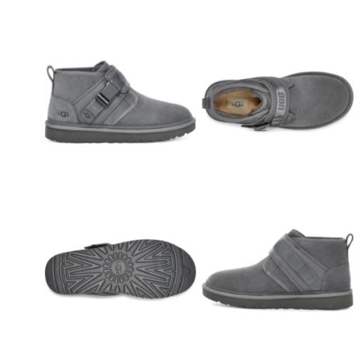 Ugg Neumel Snapback Metal Grey Chukka Boot Shoe Loafer Men`s US Sizes 7-14/NEW