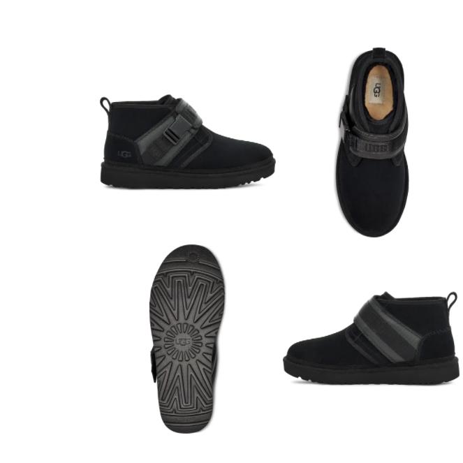 Ugg Neumel Snapback Black Chukka Boot Shoe Loafer Men`s US Sizes 7-14/NEW
