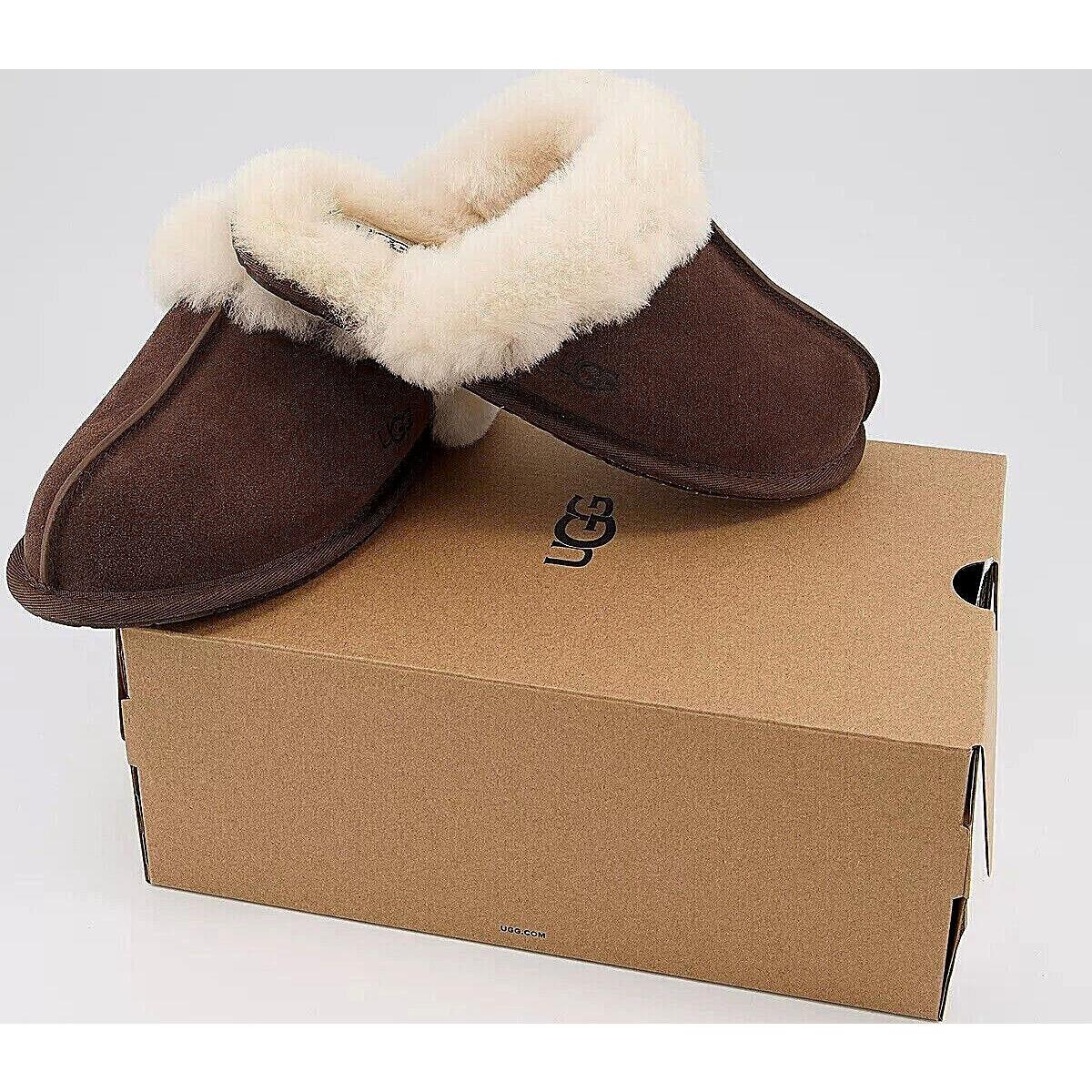 Women`s Ugg Brand Scuffette II Espresso Slipper Sandals Shoes 1106872