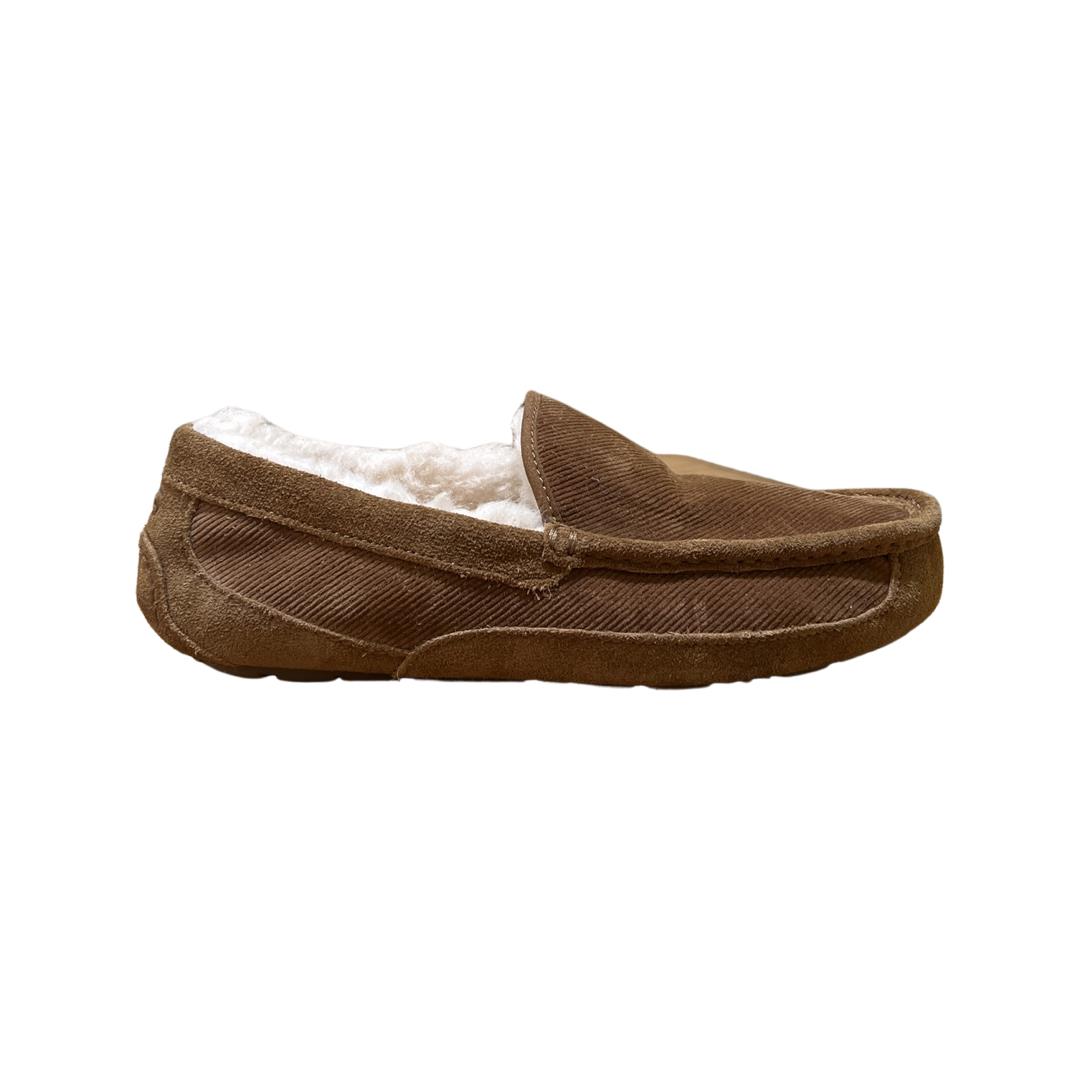 Ugg Men`s Ascot Corduroy II Chestnut Slippers House Shoes 1125932