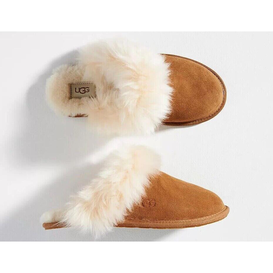 Women`s Ugg Brand Scuff Sis Slipper Sandals Shoes Chestnut 1122750