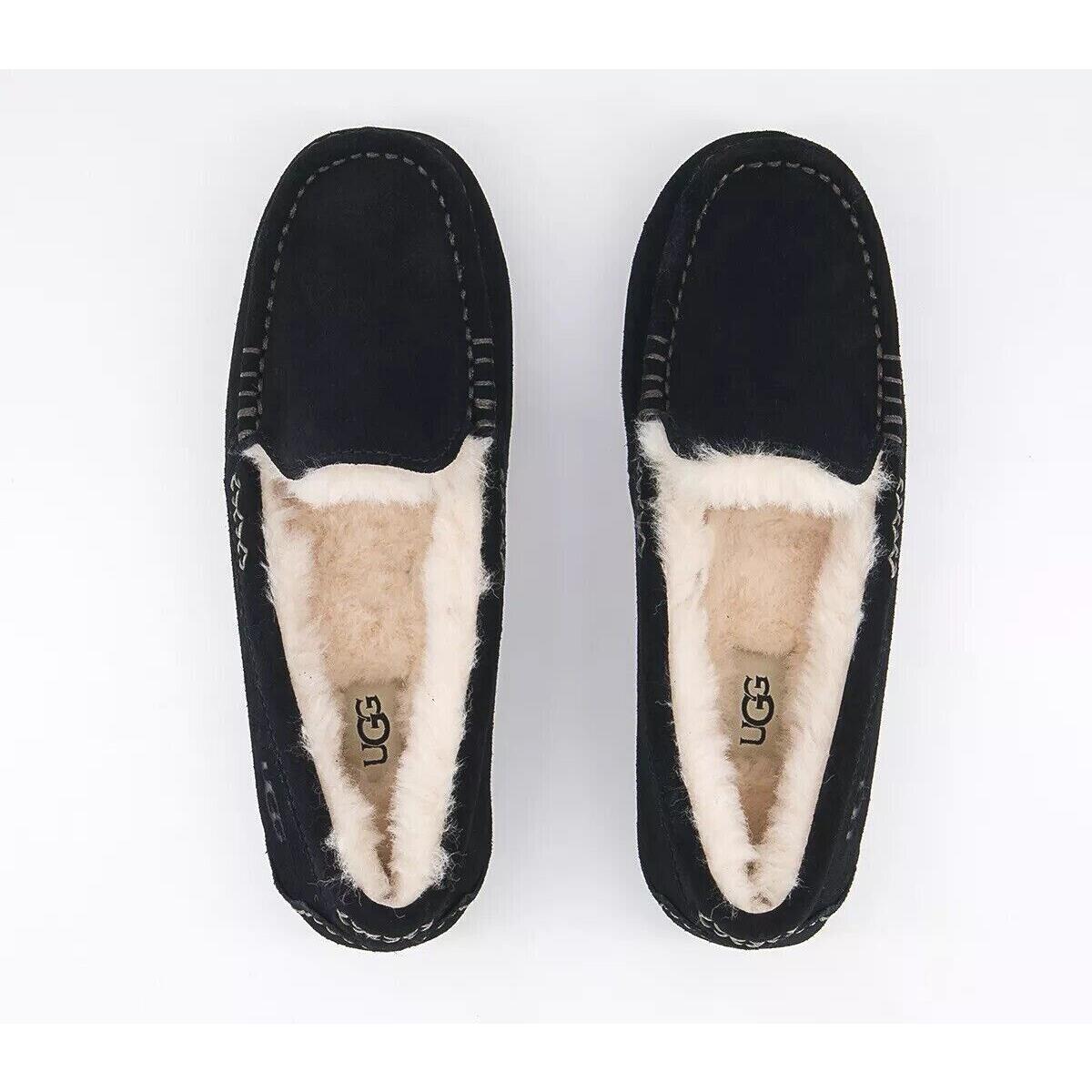 Women`s Shoes Ugg Brand 1106878 Ansley Slippers Black Chestnut Black