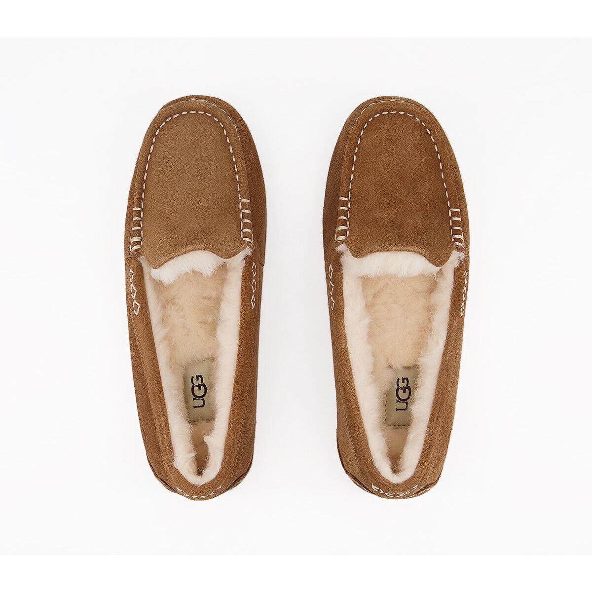 Women`s Shoes Ugg Brand 1106878 Ansley Slippers Black Chestnut Chestnut