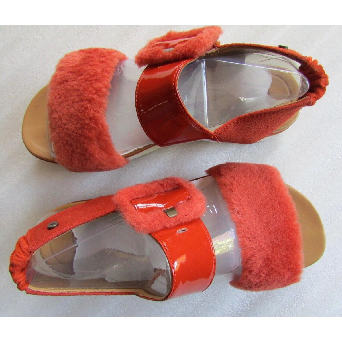 Ugg Sandal Shoes Le Fluff Chella Red Rock Size 7