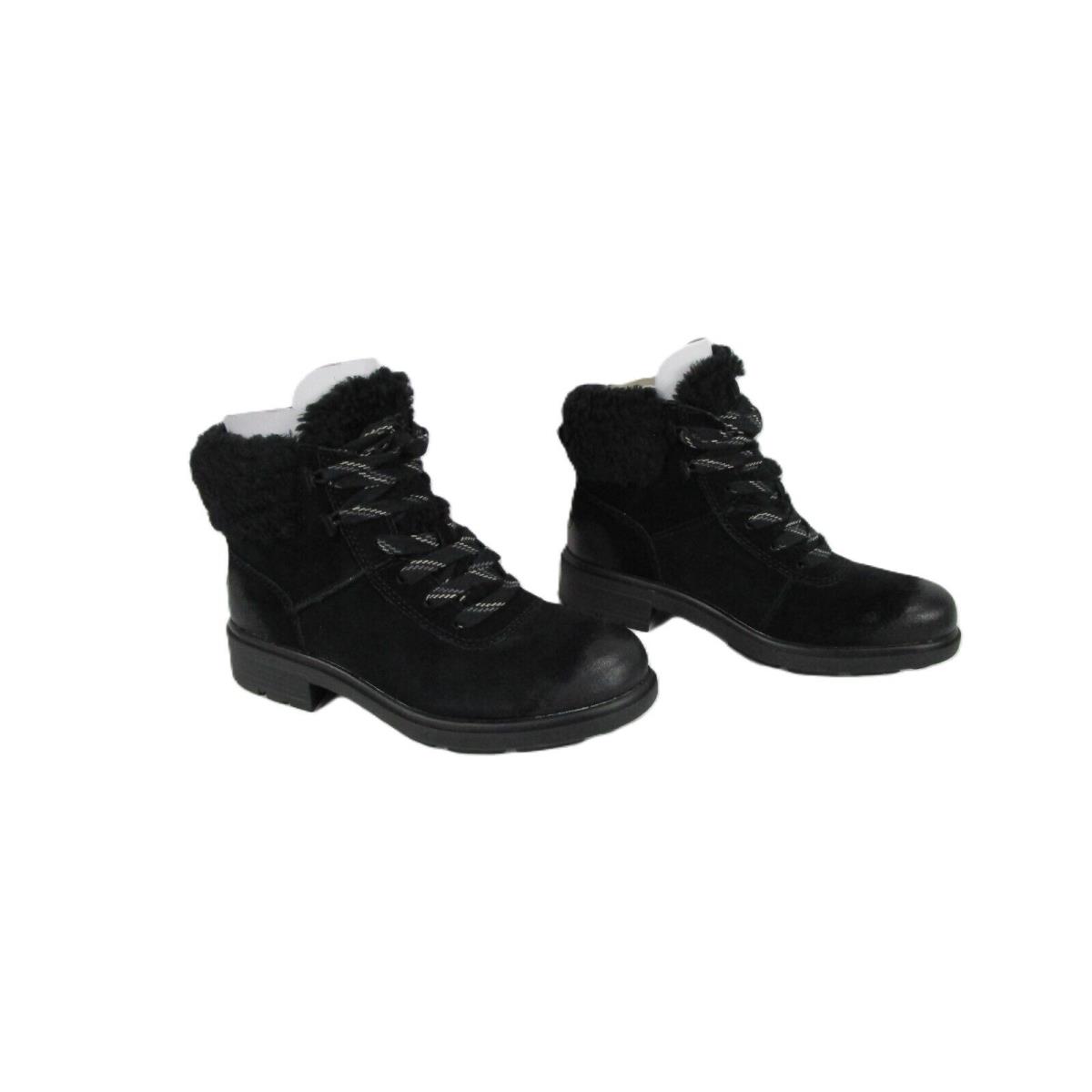 Ugg Harrison Cozy Lace Suede Boot Women`s Waterproof Wool Blend-lined Black Shoe - Black, Manufacturer`s: