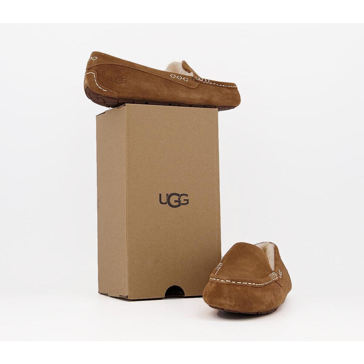 Women`s Ugg Brand Ansley Chestnut Shoes Slippers Sandals 1106878 - Chestnut