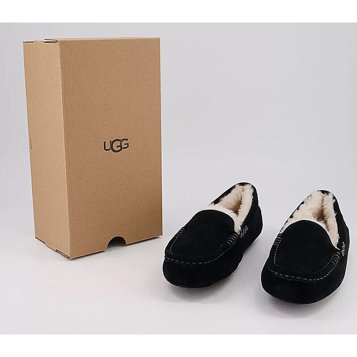 Women`s Ugg Brand Ansley Black Shoes Slippers Sandals 1106878