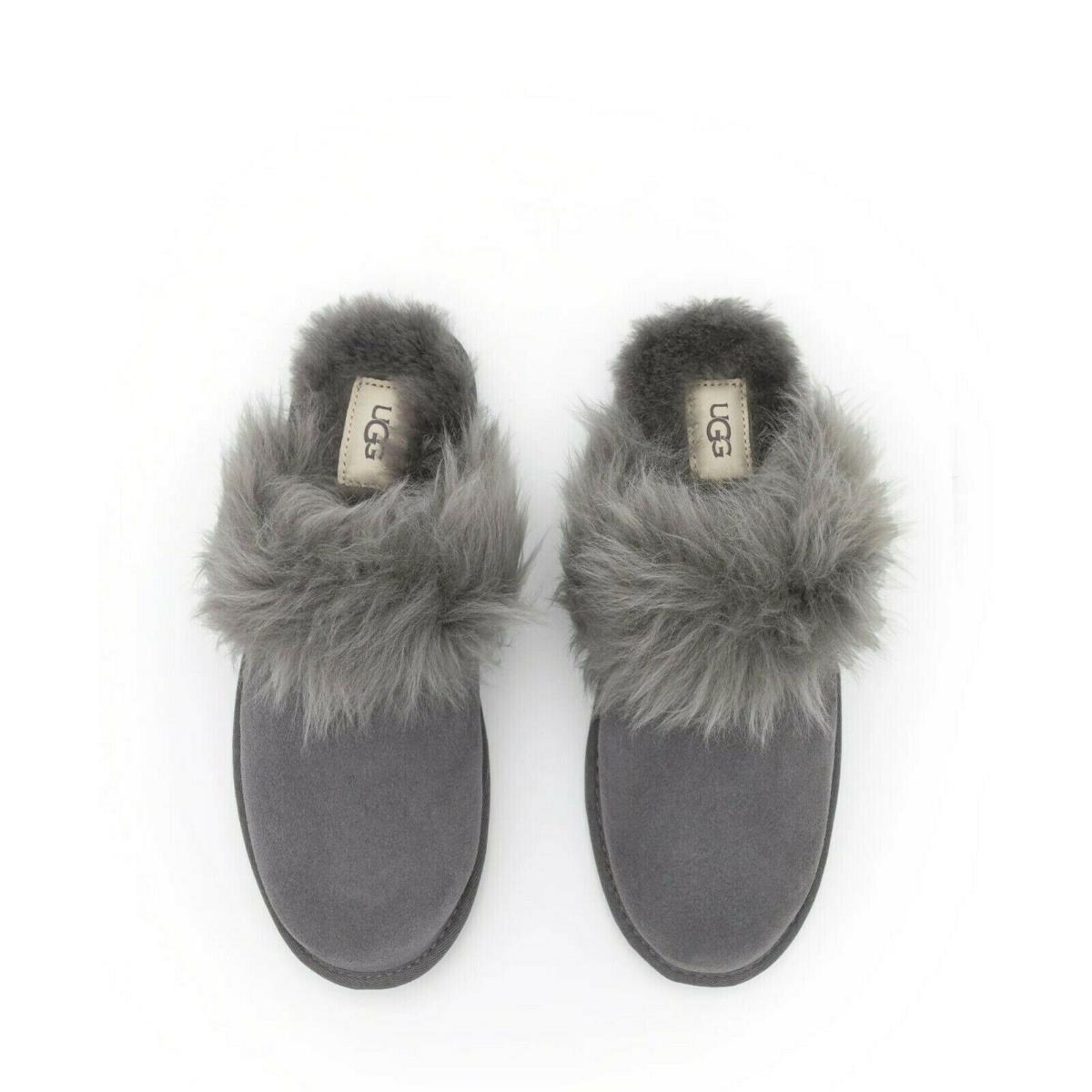 Women`s Shoes Ugg Brand 1122750 Scuff Sis Comfy Soft Slippers Charcoal