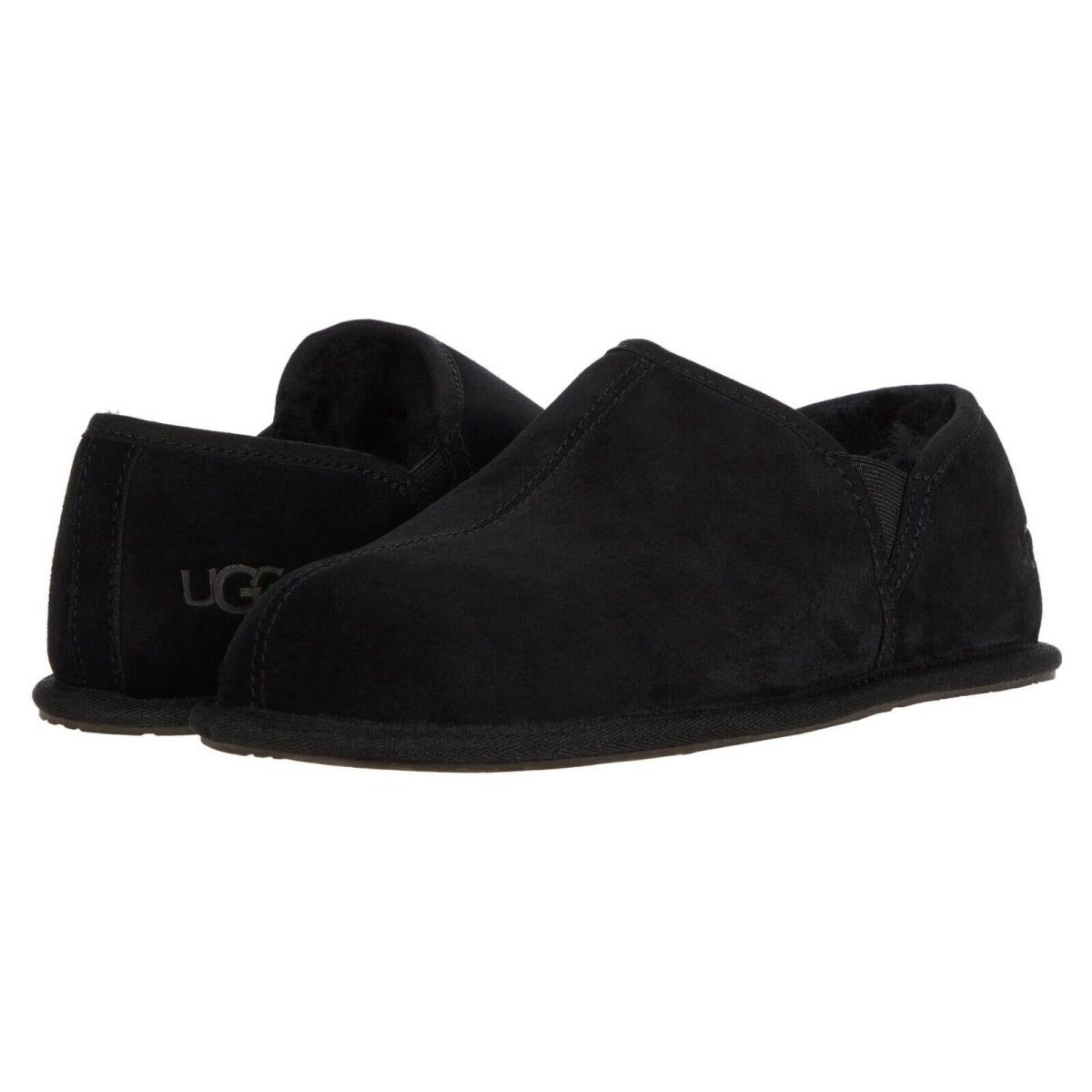 Ugg Men`s Moccasin Scuff Romeo II Soft Casual Slippers Shoes Black Chestnut Black