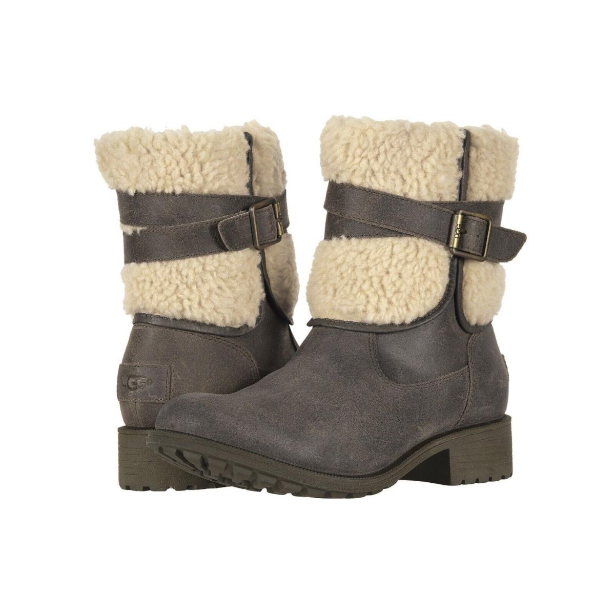 Women`s Shoes Ugg Blayre Iii Waterproof Leather Winter Boots 1095153 Dove