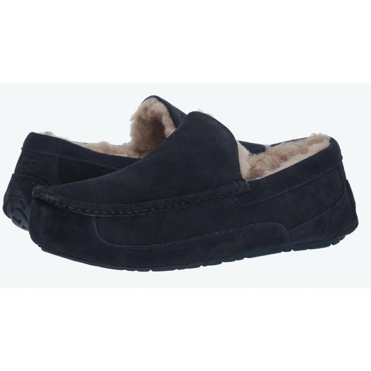 Ugg Mens Ascot Slipper Shoes Black Chestnut Espresso 8 9 10 11 12 New Navy