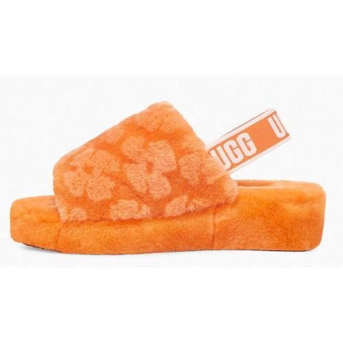 Ugg Women`s Fluff Yeah Poppy Slide in California Poppy