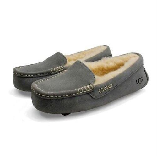 Ugg Australia Women Ansley Slipper Shoes Slip On Comfort Home Moccasins Light Grey/-