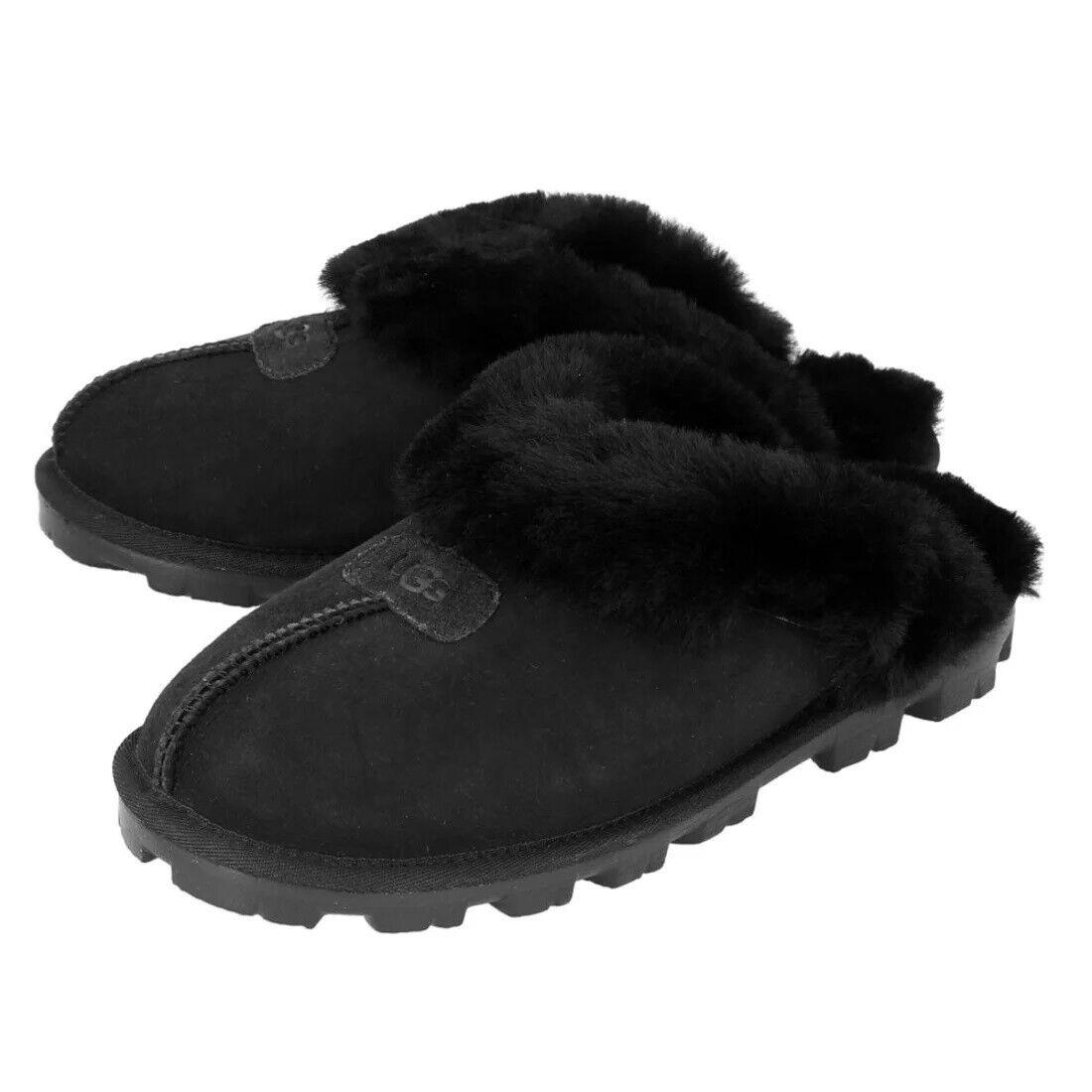 Women`s Shoes Ugg Brand 5125 Classic Comfy Coquette Slippers Black