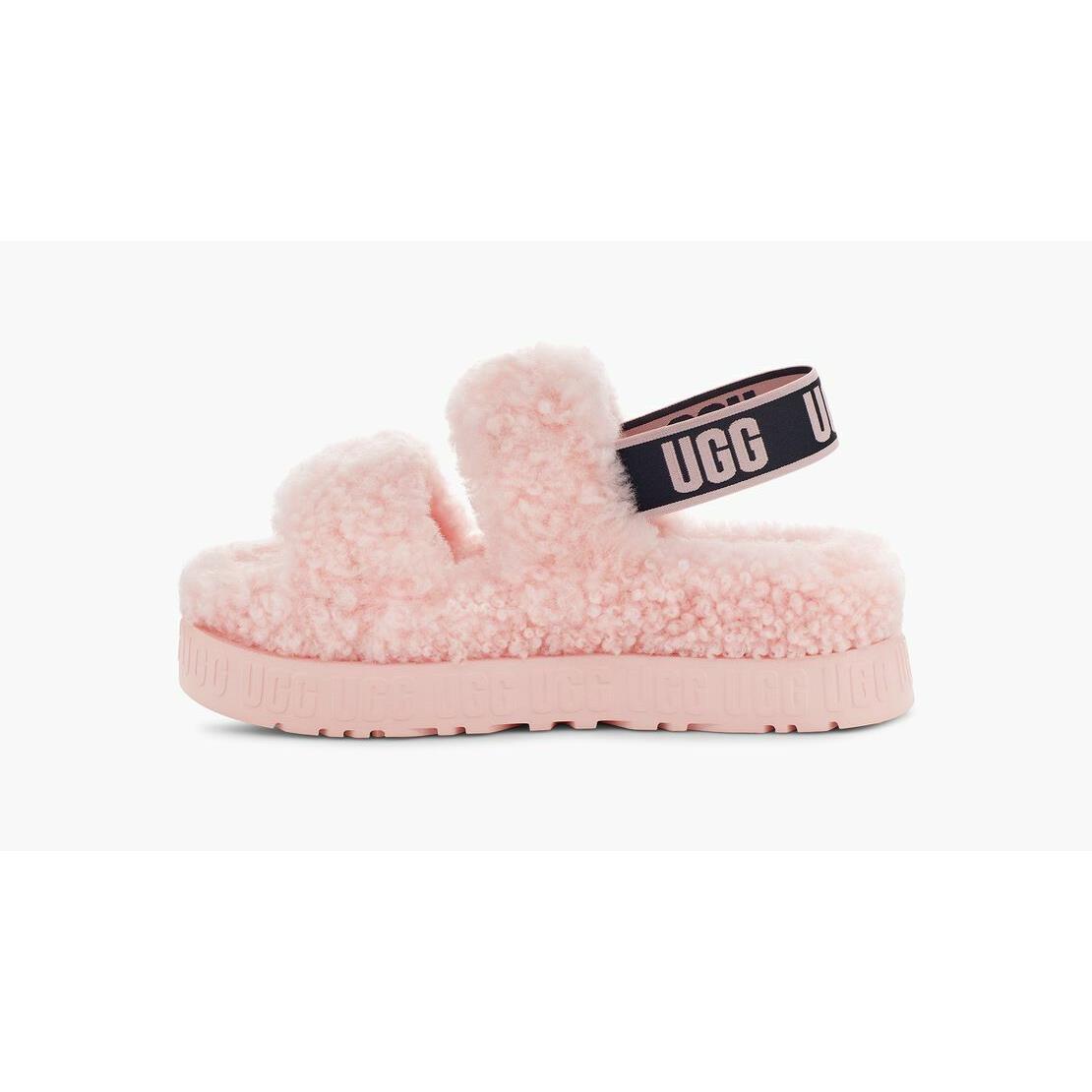 Ugg Women`s Oh Fluffita Slide in Pink Scallop