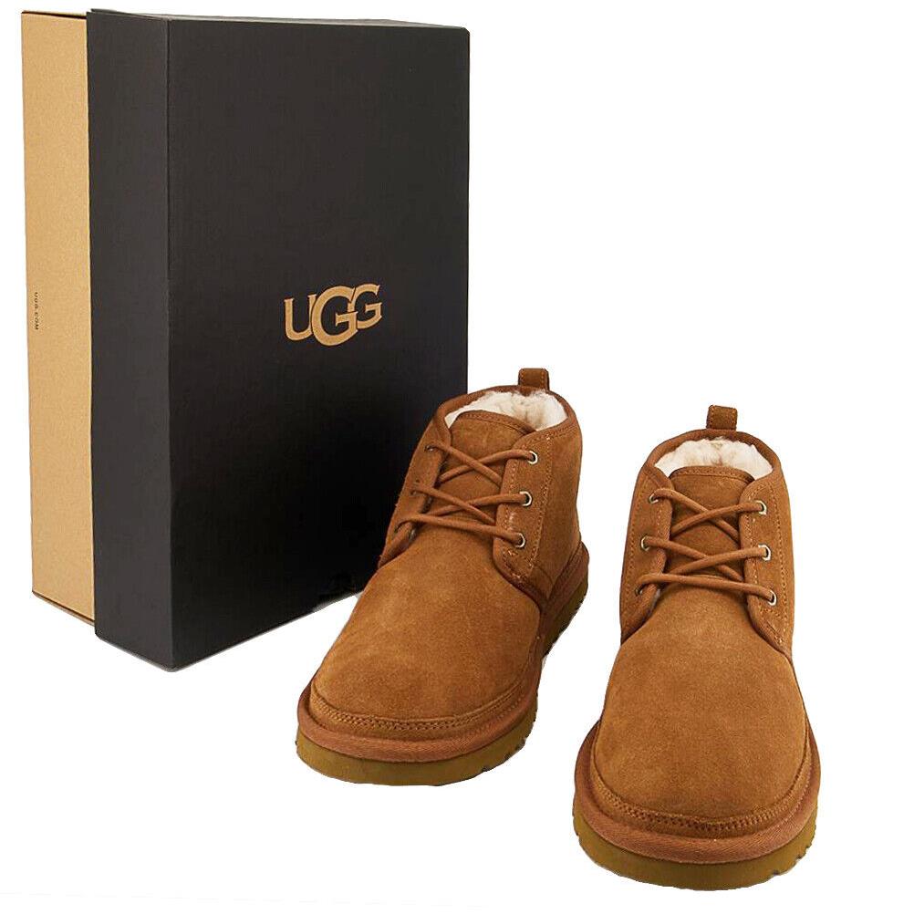 Ugg Men`s Iconic Neumel Chestnut Chukka Boots Shoes 3236