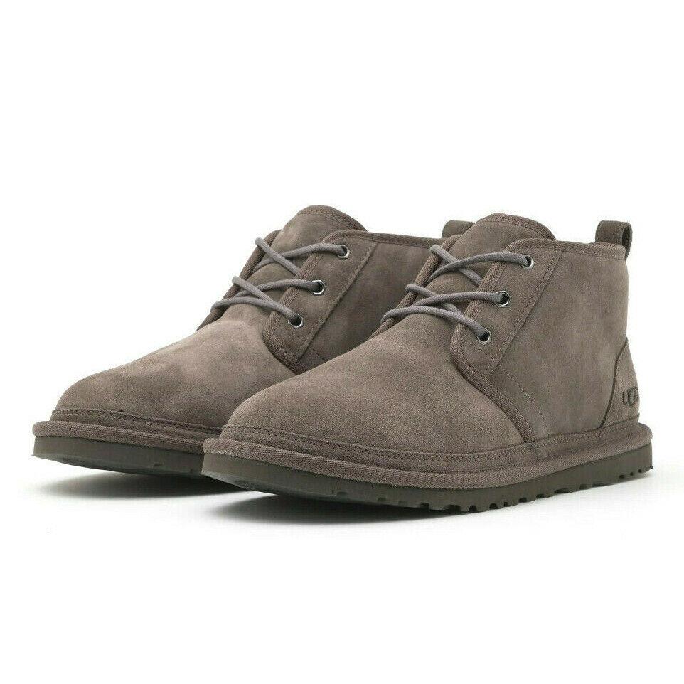 Ugg Men`s Iconic Neumel Charcoal Chukka Boots Shoes 3236