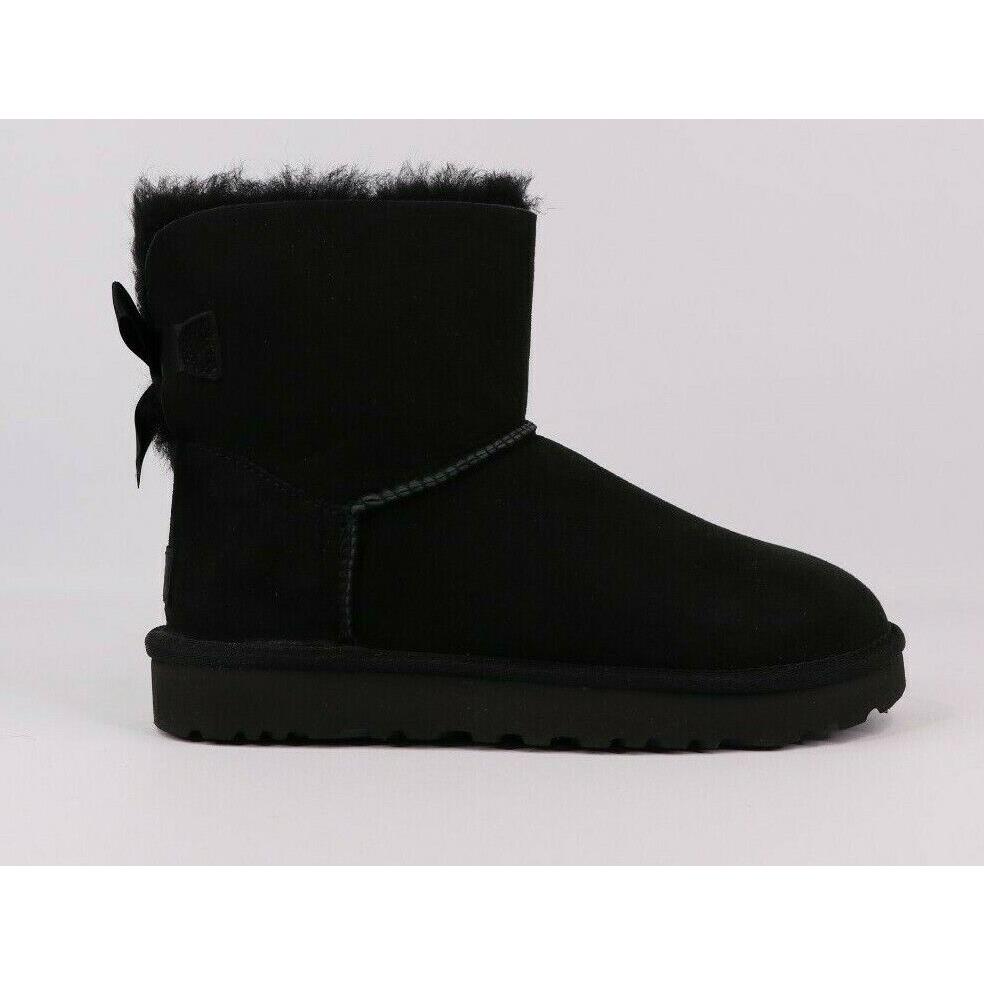 Ugg W Mini Bailey Bow Winter Boots Shoes 1016501 Black