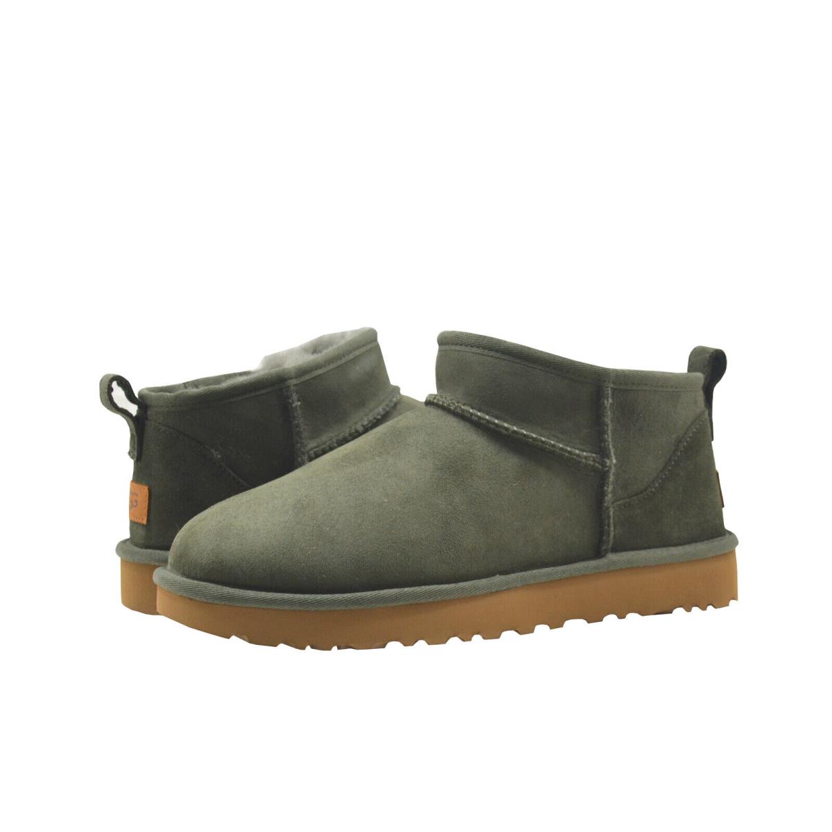 Women`s Shoes Ugg Classic Ultra Mini Sheepskin Ankle Boots 1116109 Forest Night
